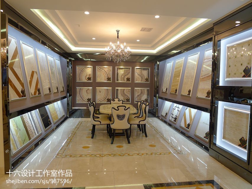 現代建材店裝修效果圖 商業展示與建材融合的設計之道